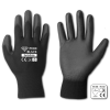 Rękawice ochronne PURE BLACK poliuretan, rozmiar 11